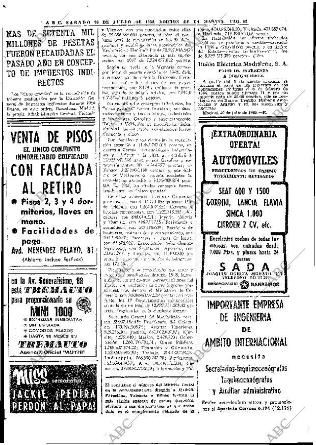 ABC MADRID 26-07-1969 página 62