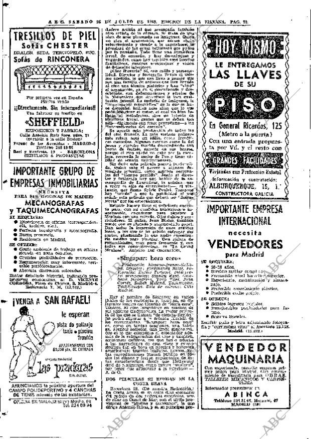 ABC MADRID 26-07-1969 página 70