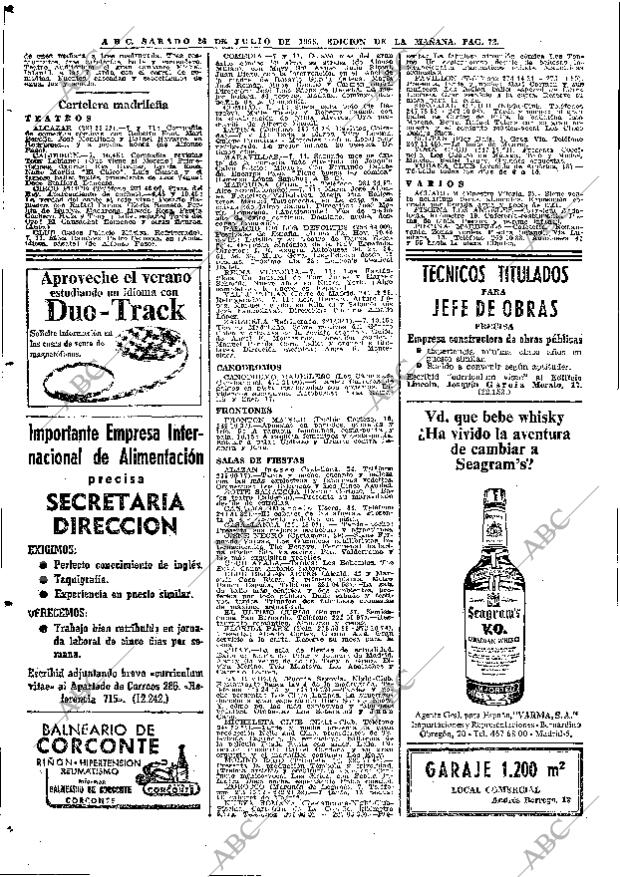 ABC MADRID 26-07-1969 página 72