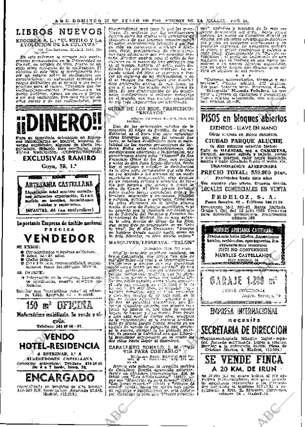 ABC MADRID 27-07-1969 página 34