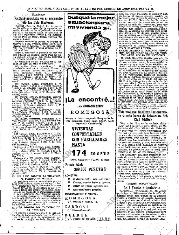 ABC SEVILLA 27-07-1969 página 61