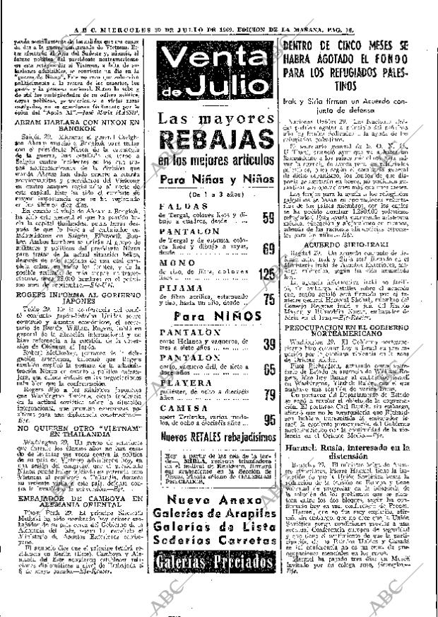 ABC MADRID 30-07-1969 página 16