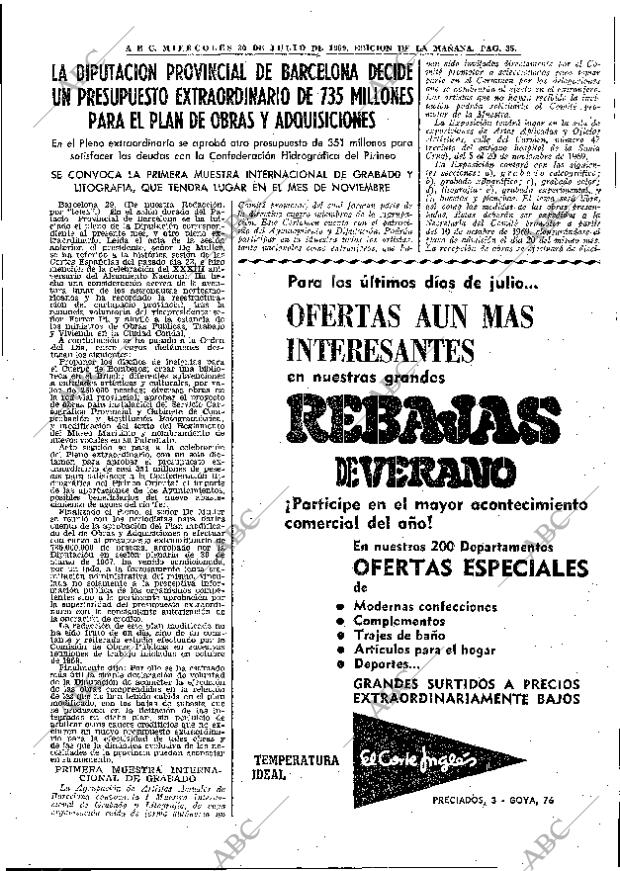 ABC MADRID 30-07-1969 página 35