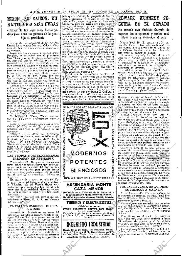 ABC MADRID 31-07-1969 página 18