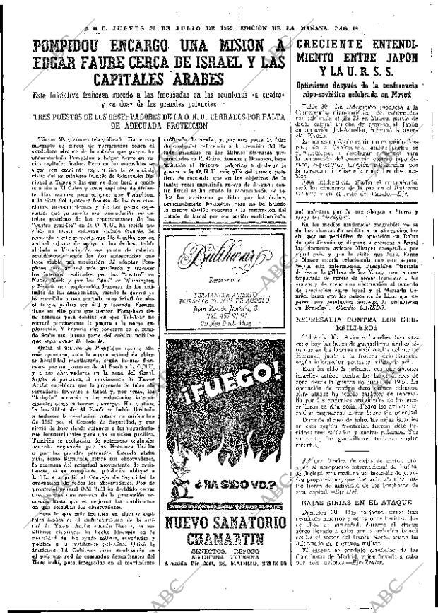 ABC MADRID 31-07-1969 página 19