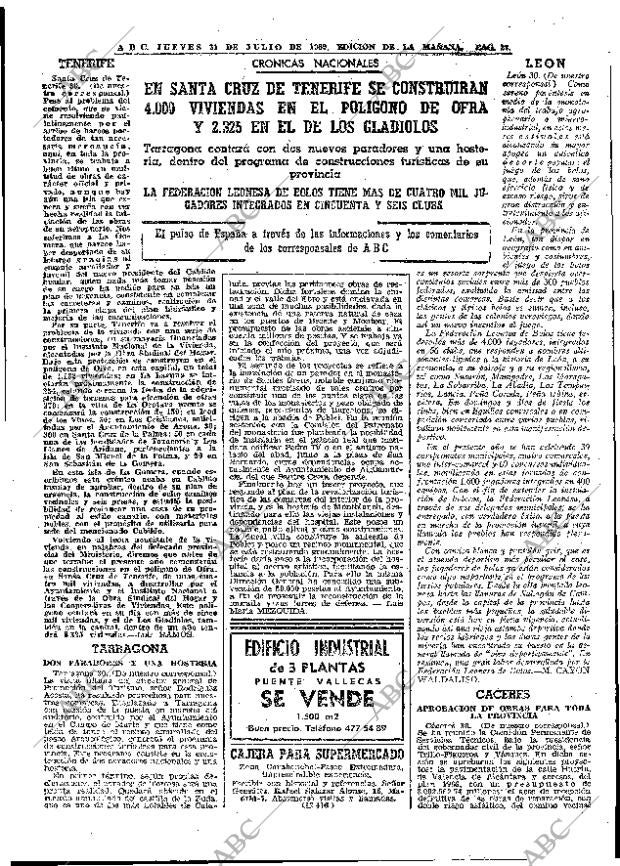 ABC MADRID 31-07-1969 página 27