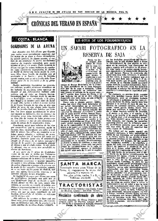 ABC MADRID 31-07-1969 página 31