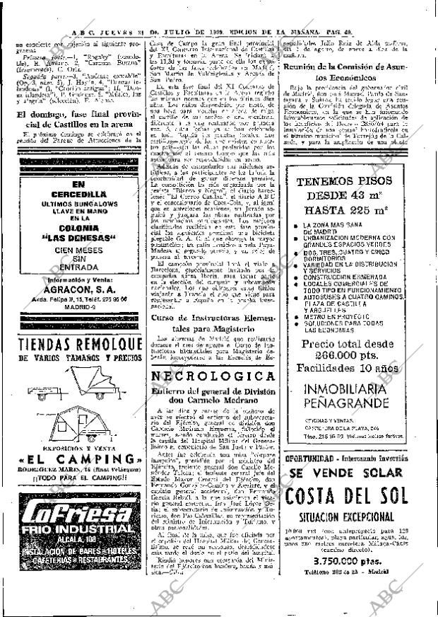 ABC MADRID 31-07-1969 página 40