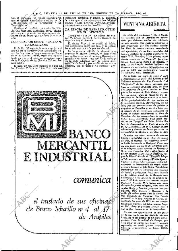 ABC MADRID 31-07-1969 página 45