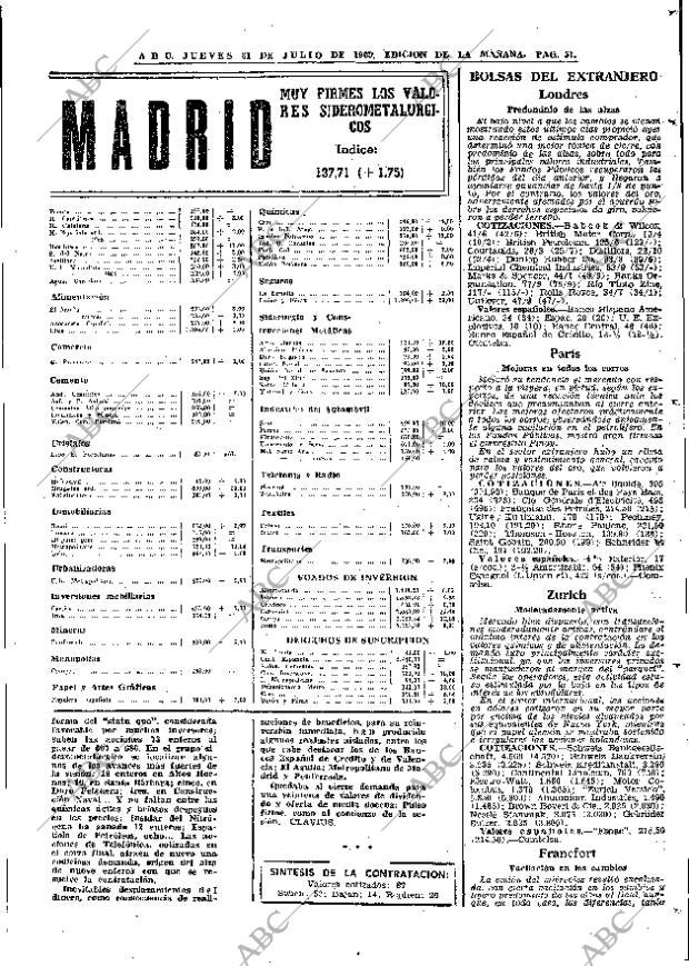 ABC MADRID 31-07-1969 página 51