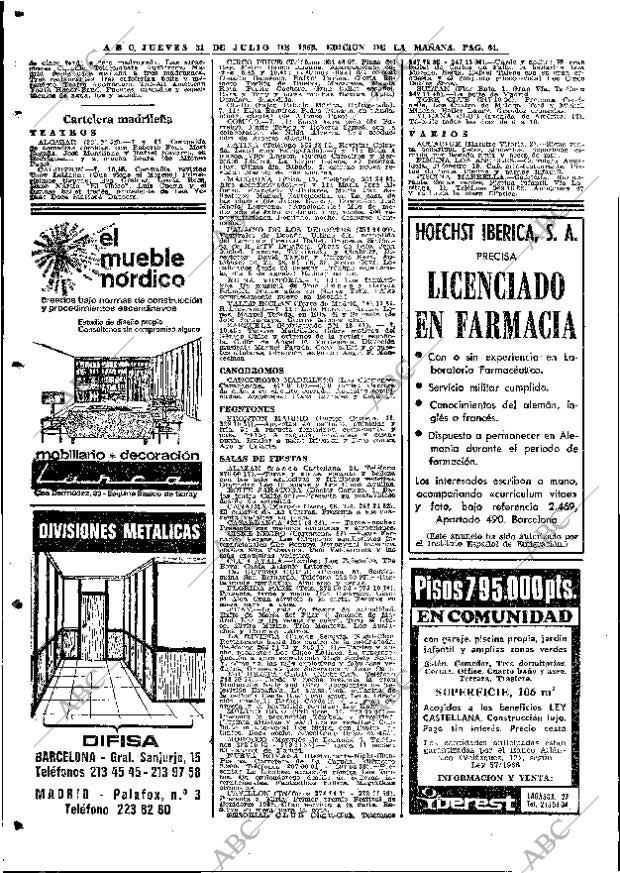 ABC MADRID 31-07-1969 página 64