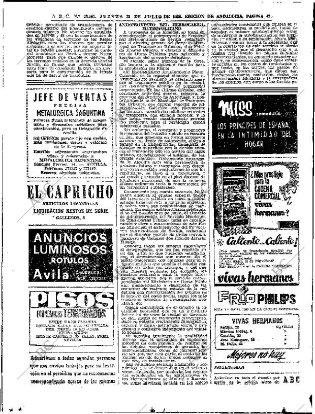 ABC SEVILLA 31-07-1969 página 42