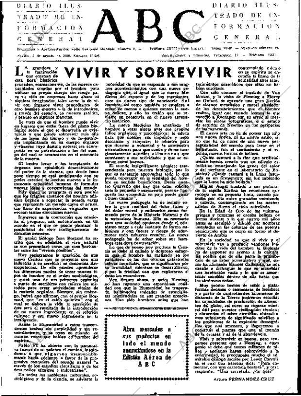 ABC SEVILLA 05-08-1969 página 3