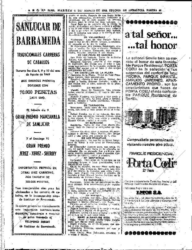ABC SEVILLA 05-08-1969 página 46