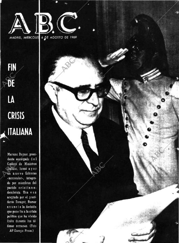 ABC MADRID 06-08-1969 página 1