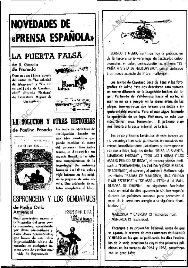 BLANCO Y NEGRO MADRID 09-08-1969 página 38