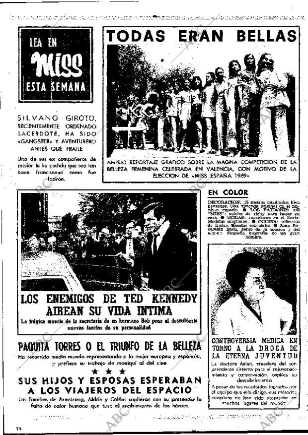 BLANCO Y NEGRO MADRID 09-08-1969 página 74