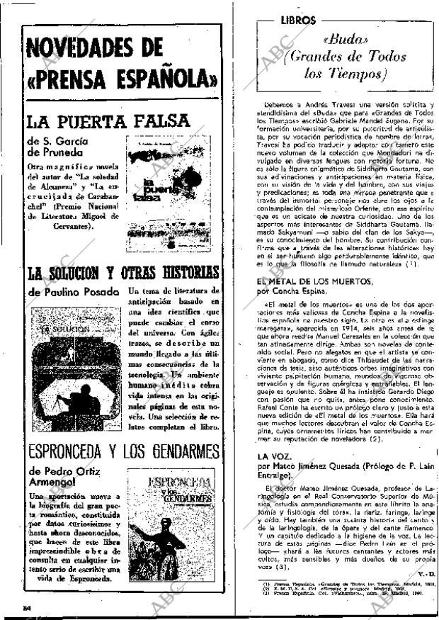 BLANCO Y NEGRO MADRID 09-08-1969 página 84