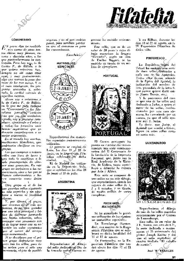 BLANCO Y NEGRO MADRID 09-08-1969 página 87