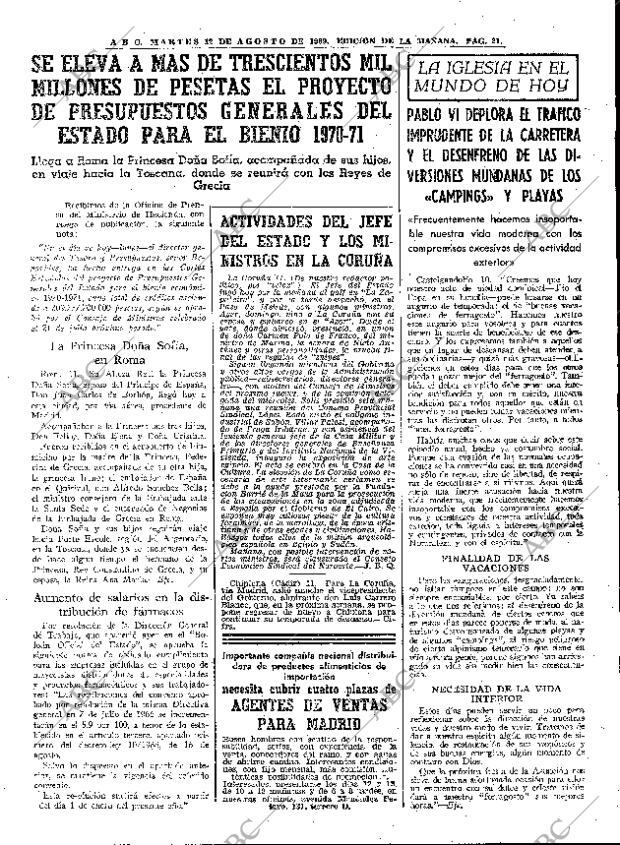 ABC MADRID 12-08-1969 página 21