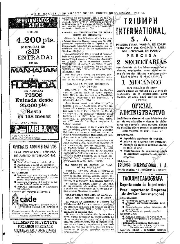 ABC MADRID 12-08-1969 página 56