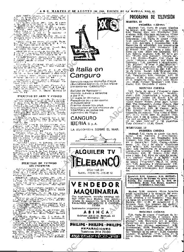 ABC MADRID 12-08-1969 página 61