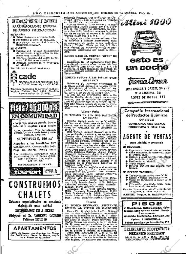 ABC MADRID 13-08-1969 página 46