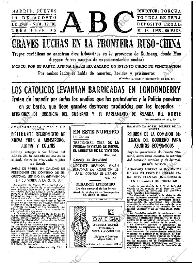 ABC MADRID 14-08-1969 página 13