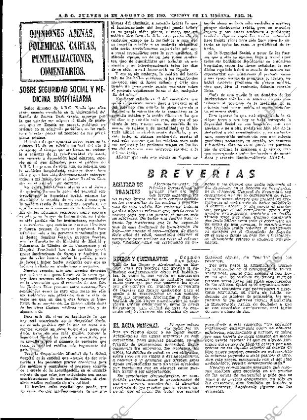 ABC MADRID 14-08-1969 página 14