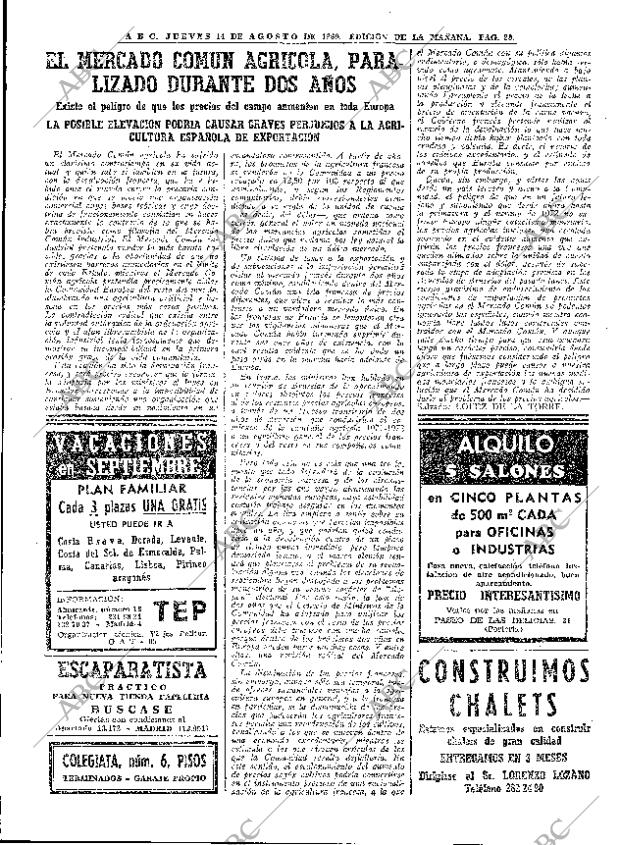 ABC MADRID 14-08-1969 página 20