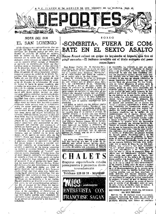 ABC MADRID 14-08-1969 página 45