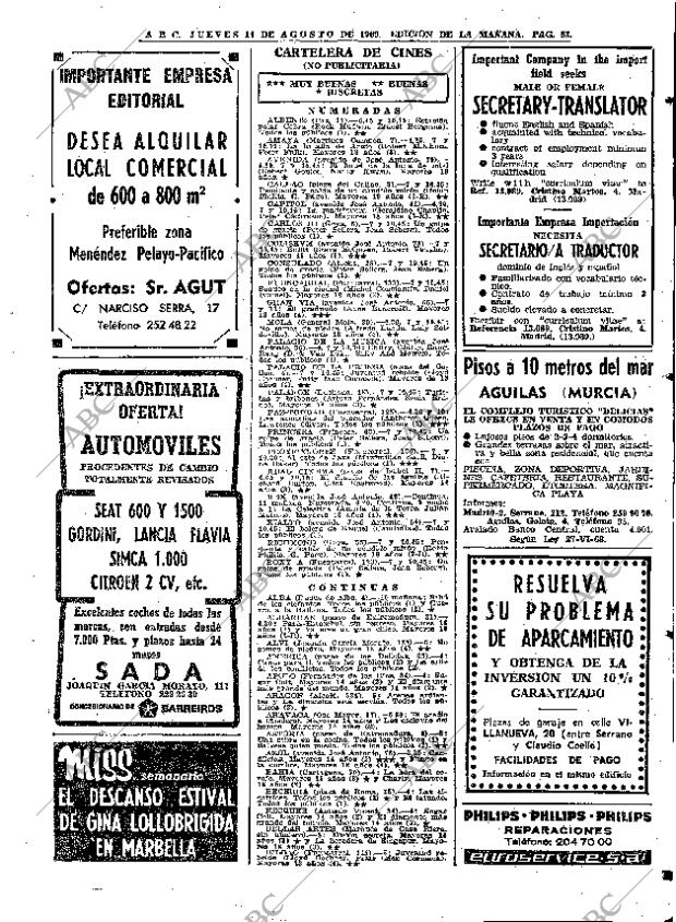 ABC MADRID 14-08-1969 página 53