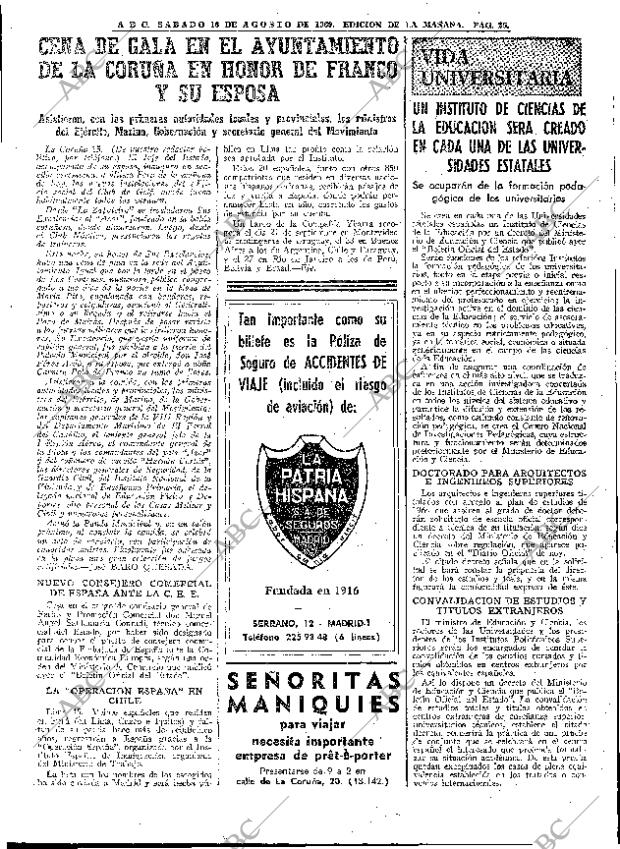 ABC MADRID 16-08-1969 página 25