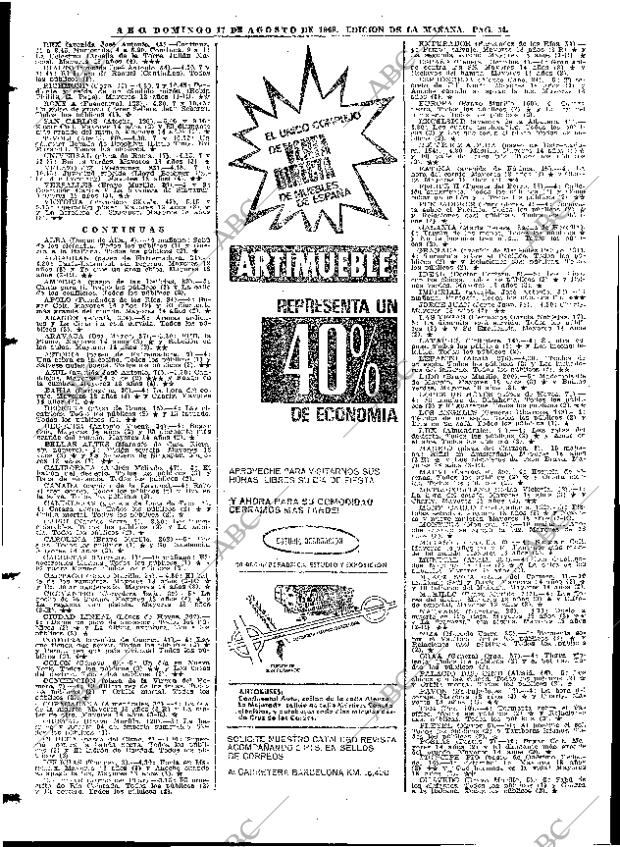 ABC MADRID 17-08-1969 página 54