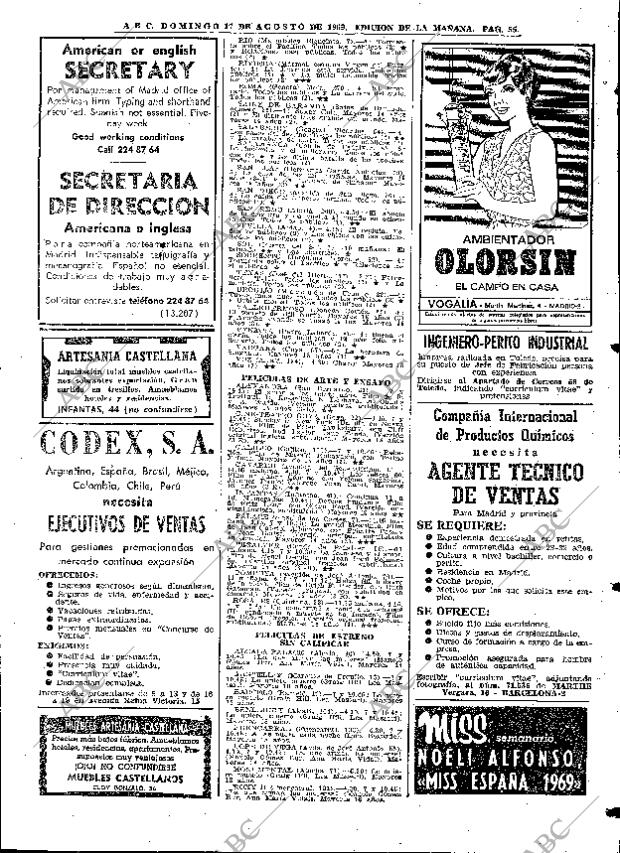 ABC MADRID 17-08-1969 página 55
