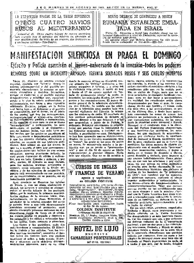 ABC MADRID 19-08-1969 página 17