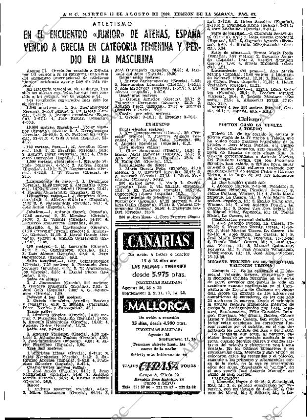 ABC MADRID 19-08-1969 página 43