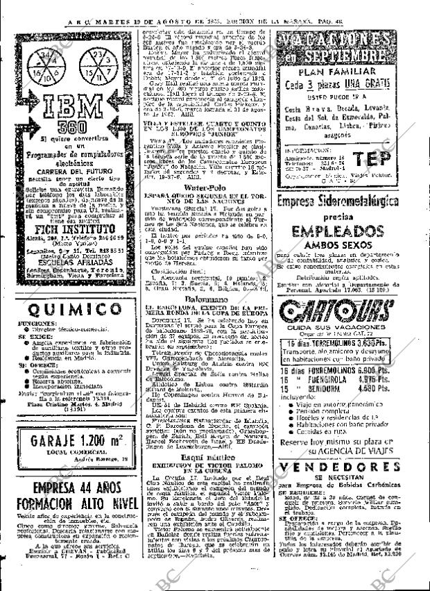 ABC MADRID 19-08-1969 página 46