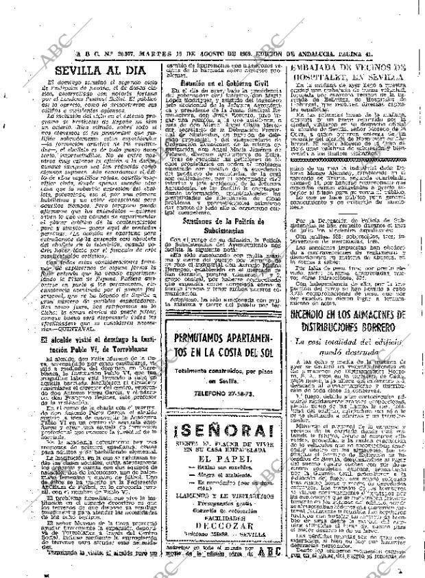 ABC SEVILLA 19-08-1969 página 41