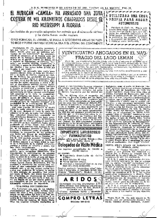 ABC MADRID 20-08-1969 página 22