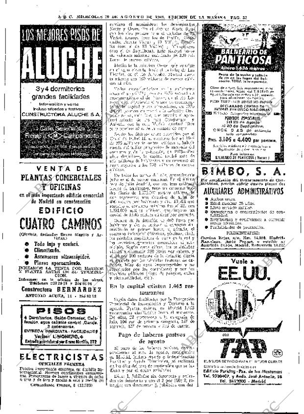 ABC MADRID 20-08-1969 página 32