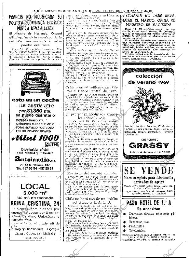 ABC MADRID 20-08-1969 página 38