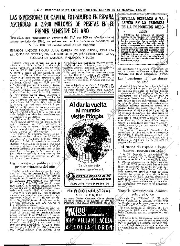 ABC MADRID 20-08-1969 página 39
