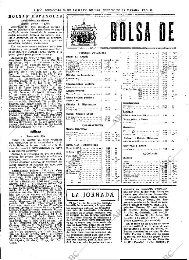 ABC MADRID 20-08-1969 página 40