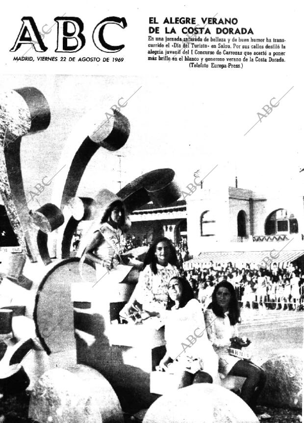 ABC MADRID 22-08-1969 página 1