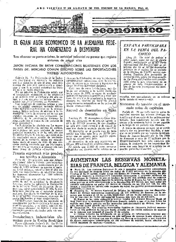 ABC MADRID 22-08-1969 página 41