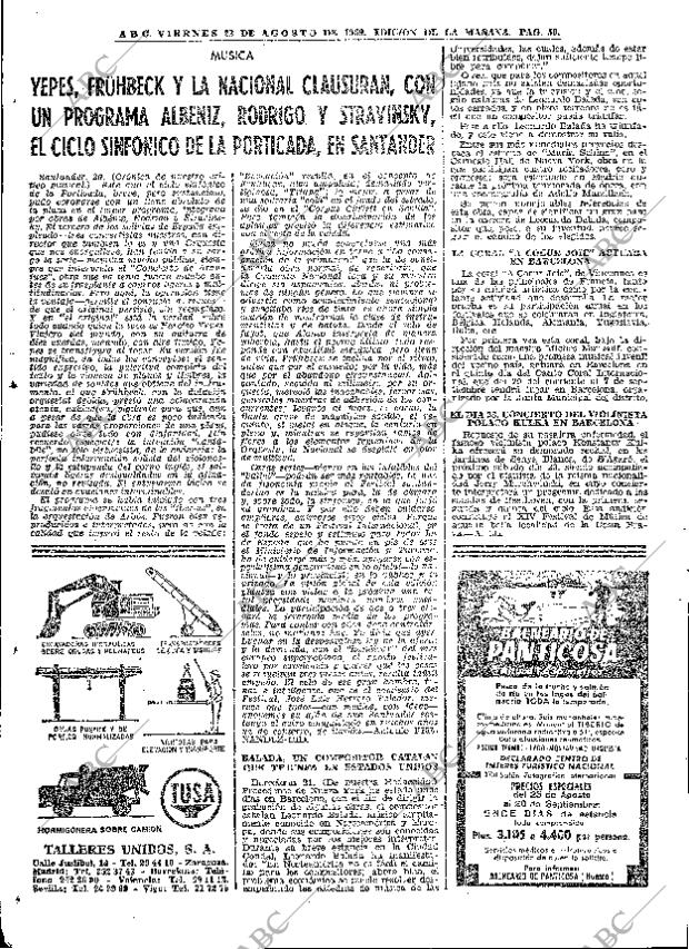 ABC MADRID 22-08-1969 página 50