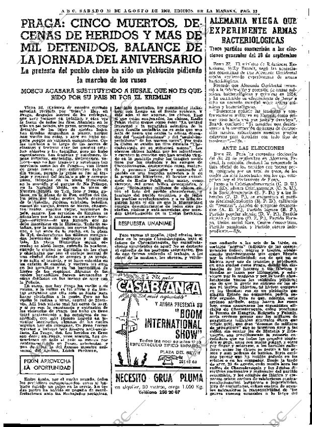 ABC MADRID 23-08-1969 página 15