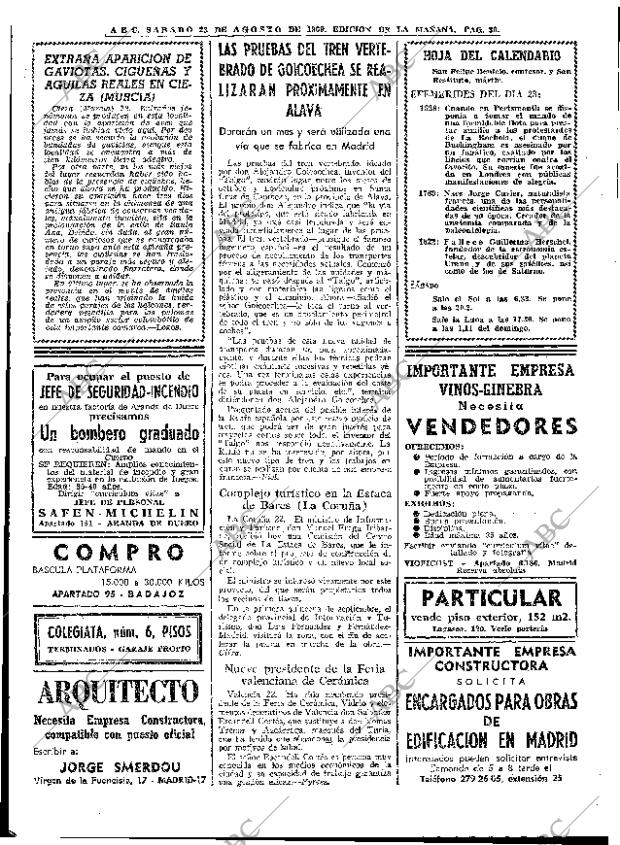 ABC MADRID 23-08-1969 página 30