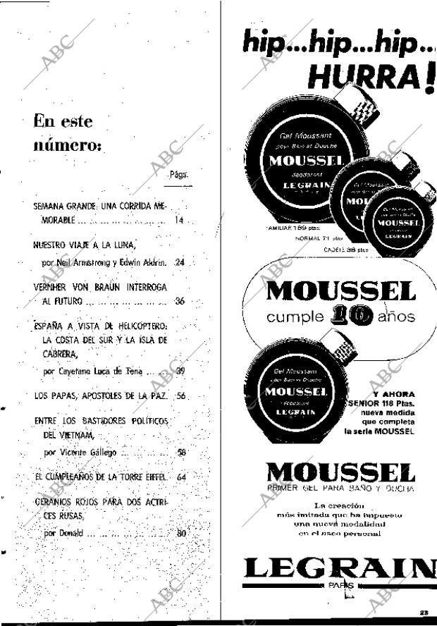 BLANCO Y NEGRO MADRID 23-08-1969 página 23